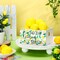 Lemon Mini Wooden Crate – Rustic Farmhouse Tiered Tray Décor with 8 Faux Lemons, Perfect Summer & Fall Lemonade Kitchen Accents for Home, Thanksgiving Table Displays, and Party Centerpieces